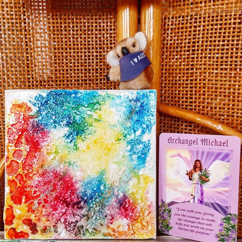 タイトル 虹色の龍と川 Yhikarinoart Mika 画家 川端 三賀 ヒーリングアート タイトル 虹色の龍と川 Yhikarinoart Mika 画家 川端 三賀 ヒーリングアート